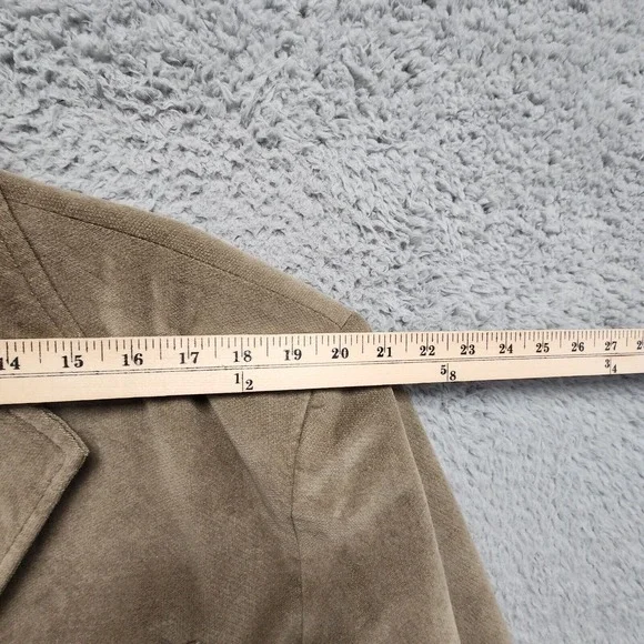 Vintage Royal Air Force RAF Blazer Mens 46R Brown 100% Cotton Waffle Knit Jacket - Picture 14 of 16